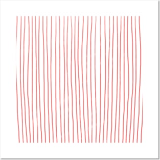 Pink stripes Posters and Art